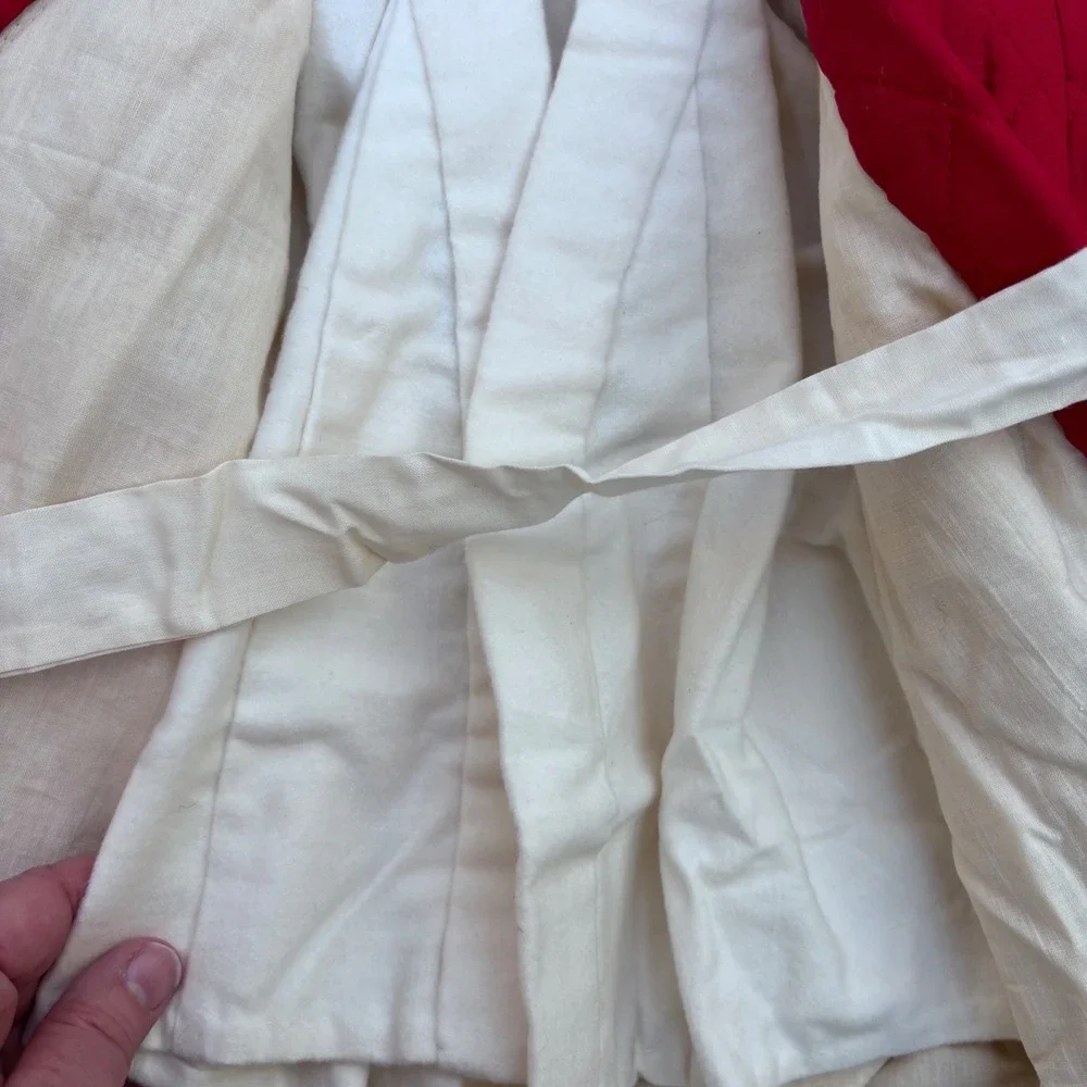Vintage Walt Disney Bambi Red Japanese‎ Kimono Robe Quilted 2pc Applique 1-3yr